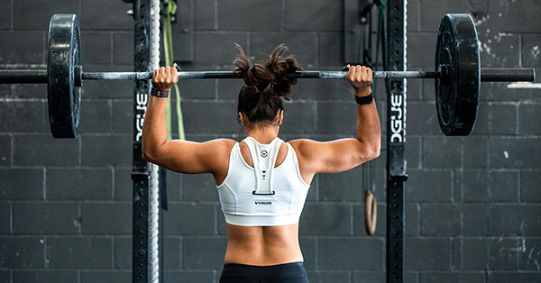 Woman weightlifting in the gym